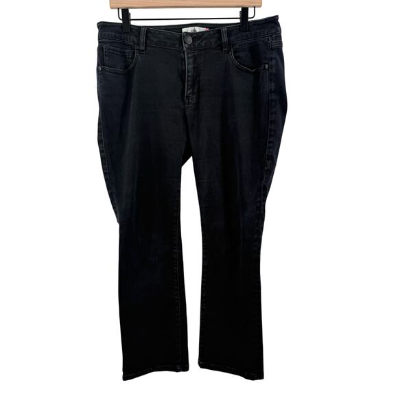 CABI Jeans Size 10 #3189 New Crop Black/Dark Gray Cropped Ankle Stretch Denim - Picture 4 of 16